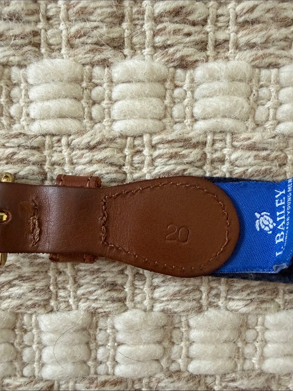 Boys J Bailey Buddy Belt - Navy - Small